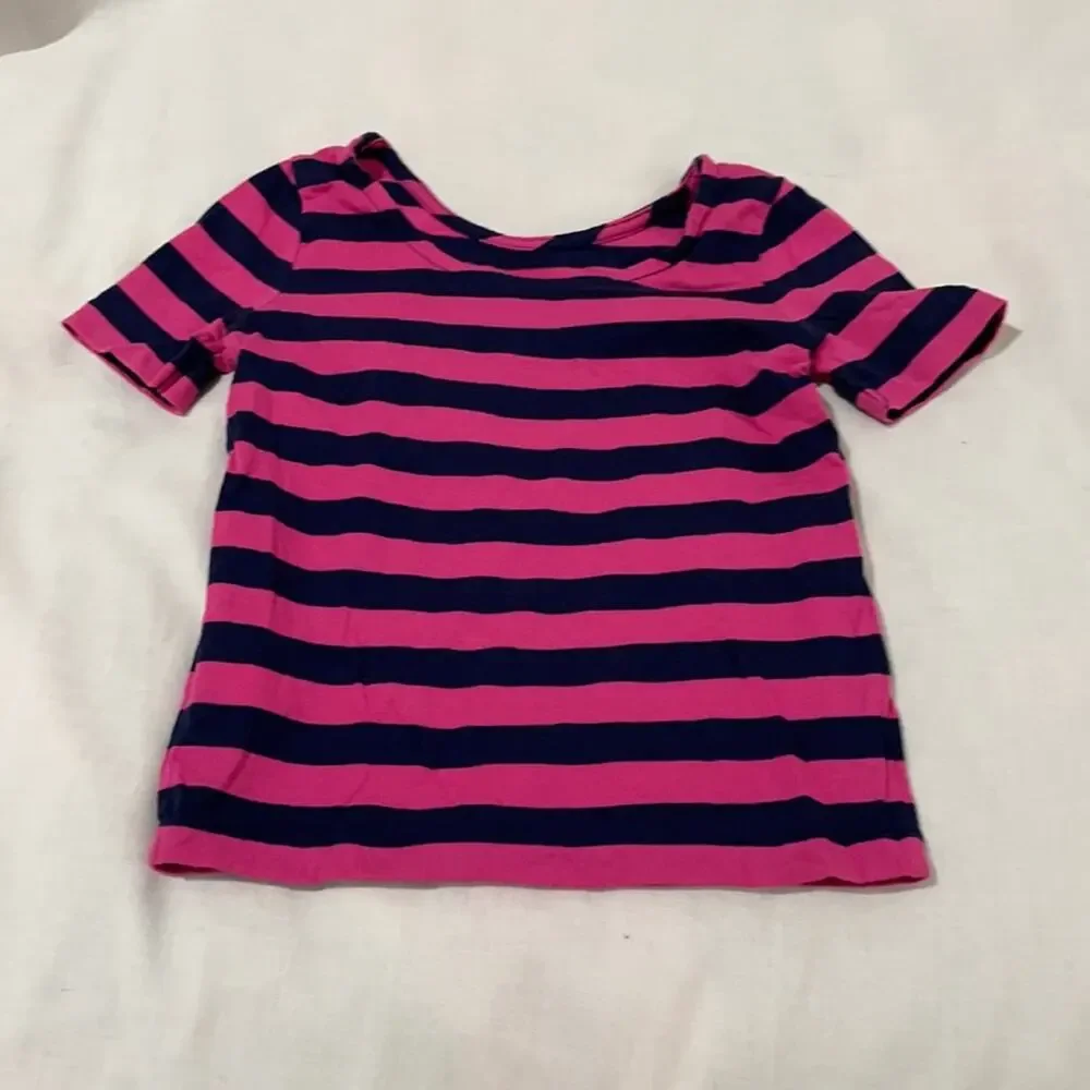 Ralph Lauren 4t navy hot pink stipe t worn once